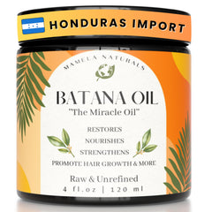 Mamela Naturals jar front view showing pure batana oil benefits