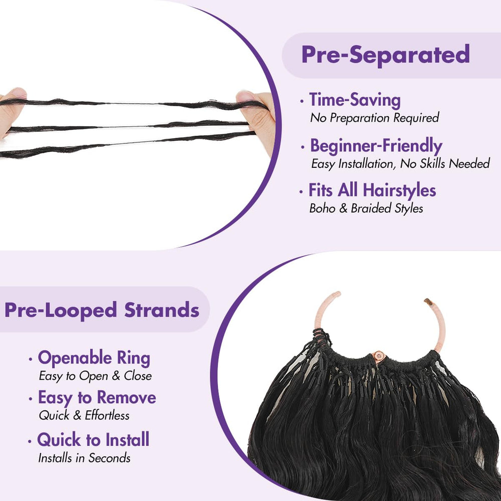 Mamushow invisible knot detail demonstrating natural scalp look