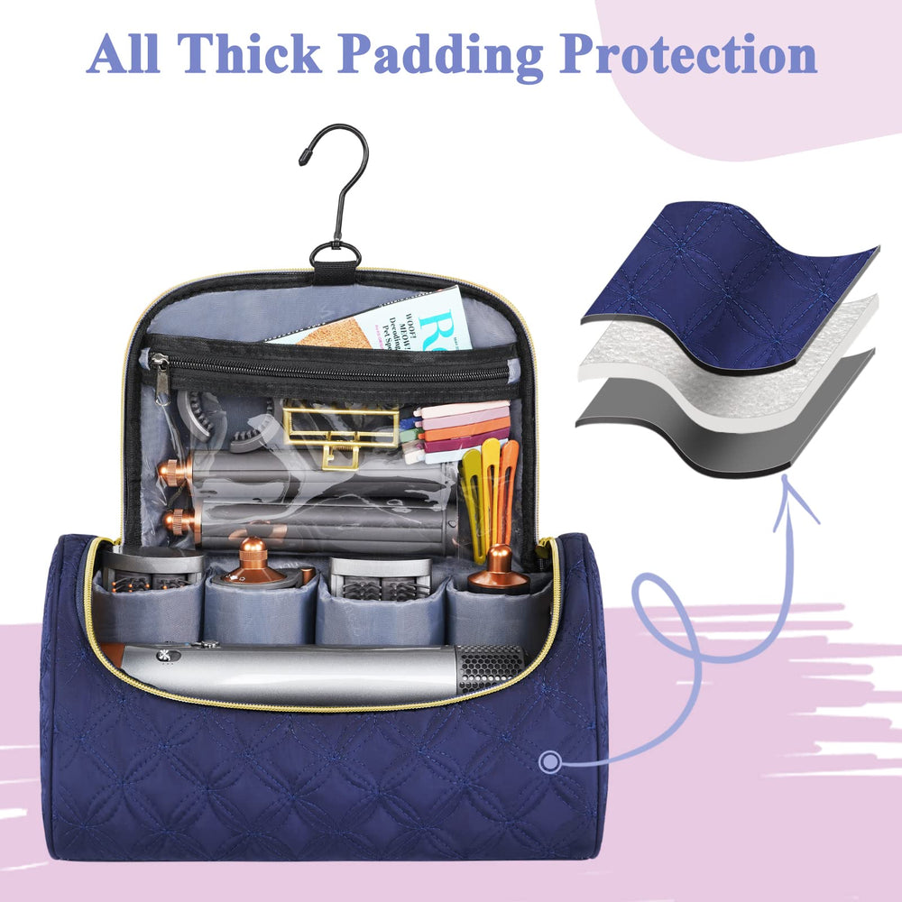 Mancro close-up of thick padding demonstrating protection for barrels and brushes