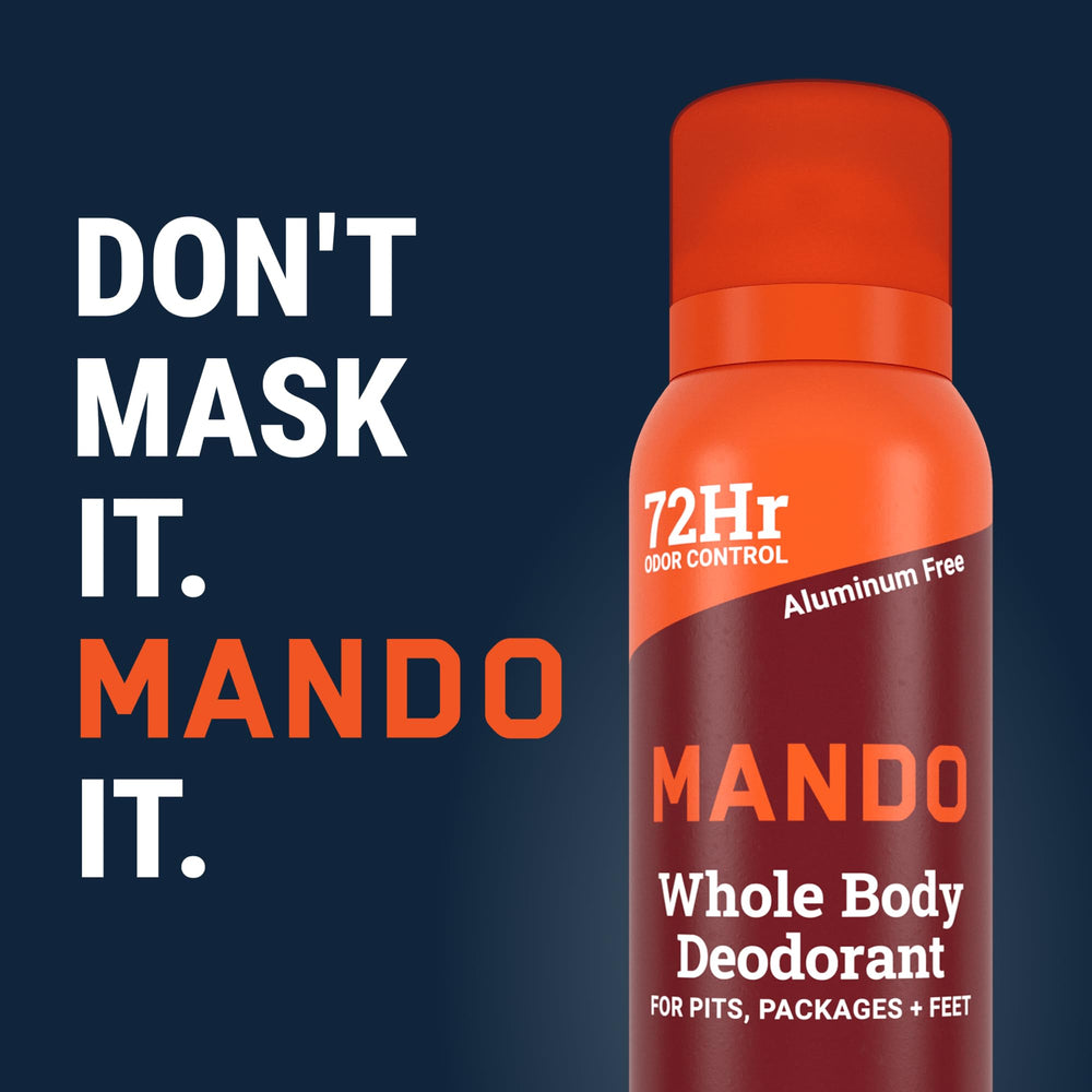 Mando can on bathroom vanity conveying attractive scent and routine use