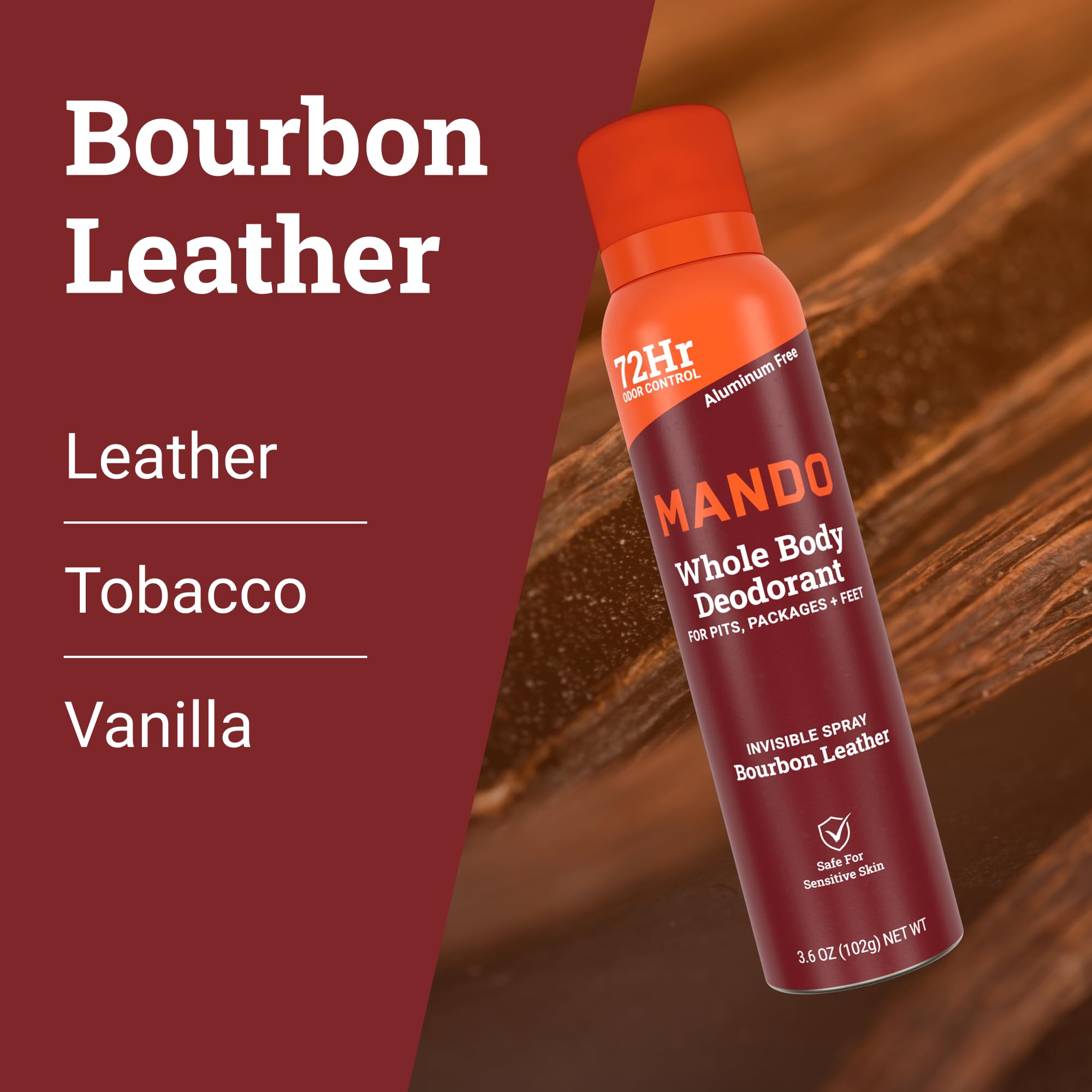 Mando can tucked into a gym bag for travel-ready freshness