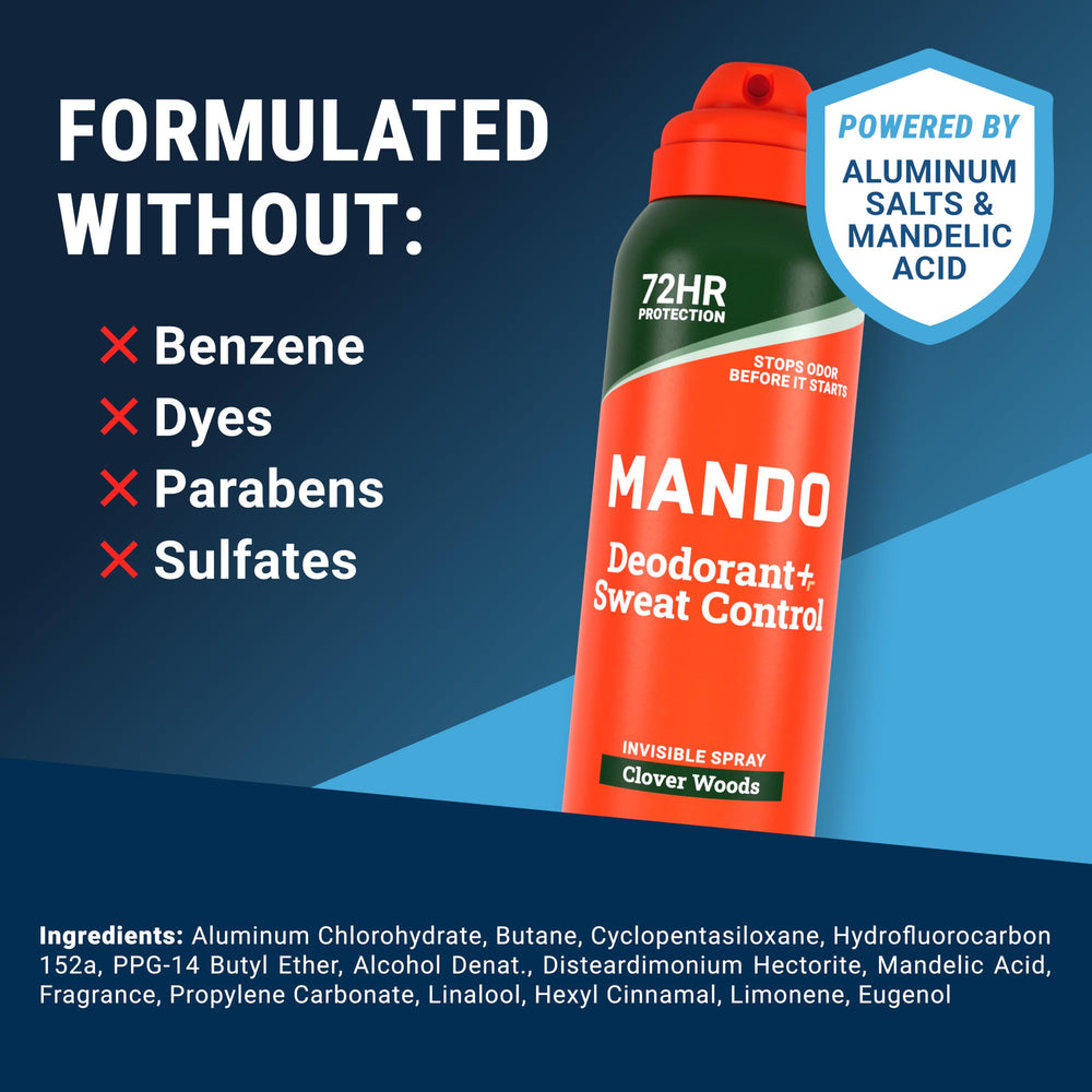 Mando side label details showing ingredient and safety information benefit