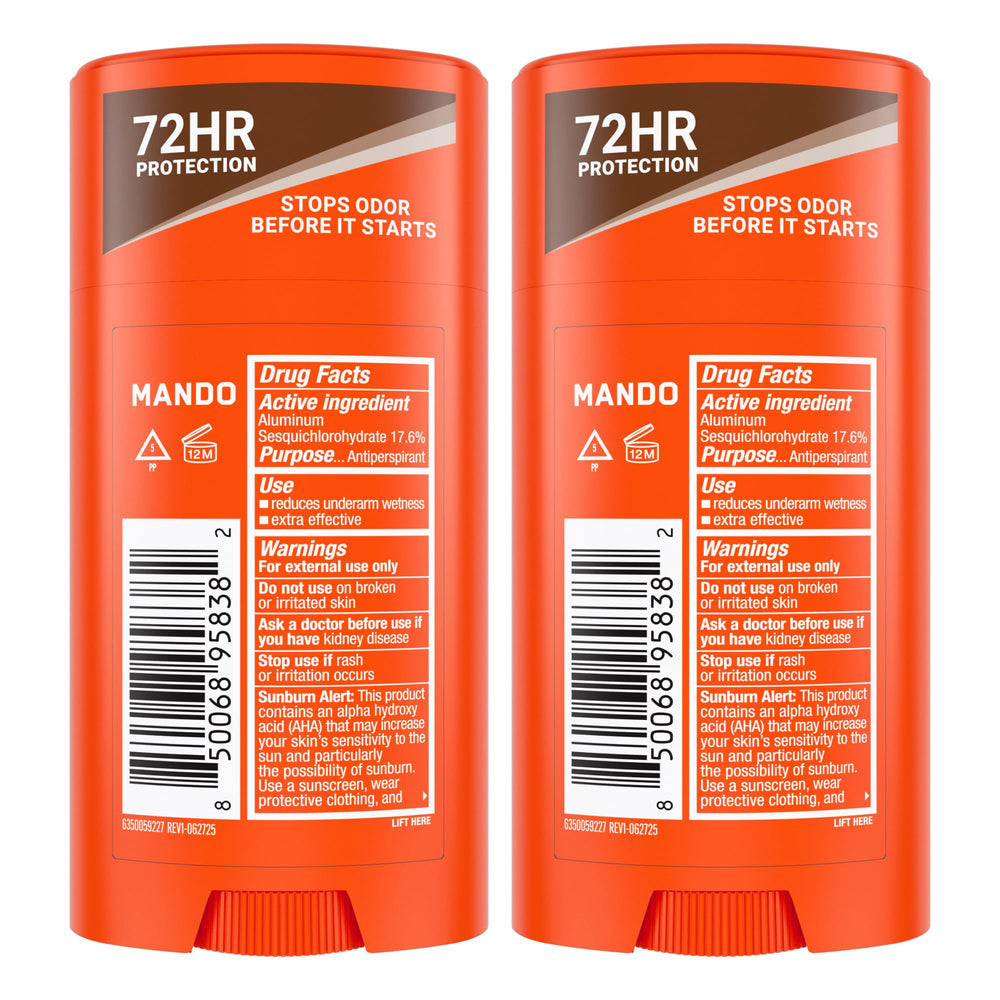 Mando used after workout showing reliable sweat and odor control
