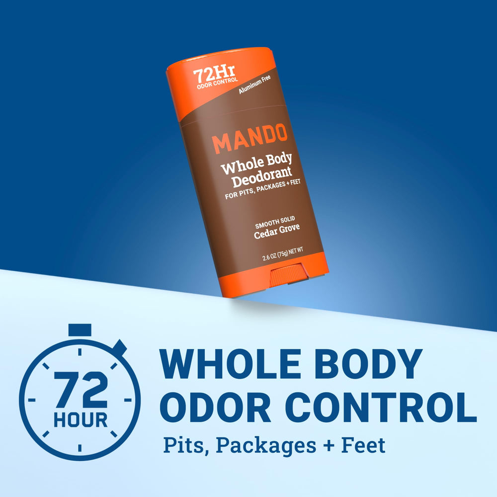 Mando back label close-up highlighting ingredient safety benefits