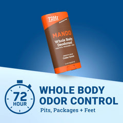 Mando back label close-up highlighting ingredient safety benefits
