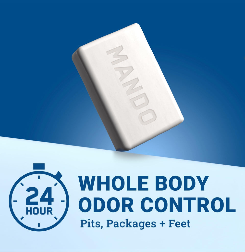 Mando close-up of triple-milled texture highlighting longevity benefit
