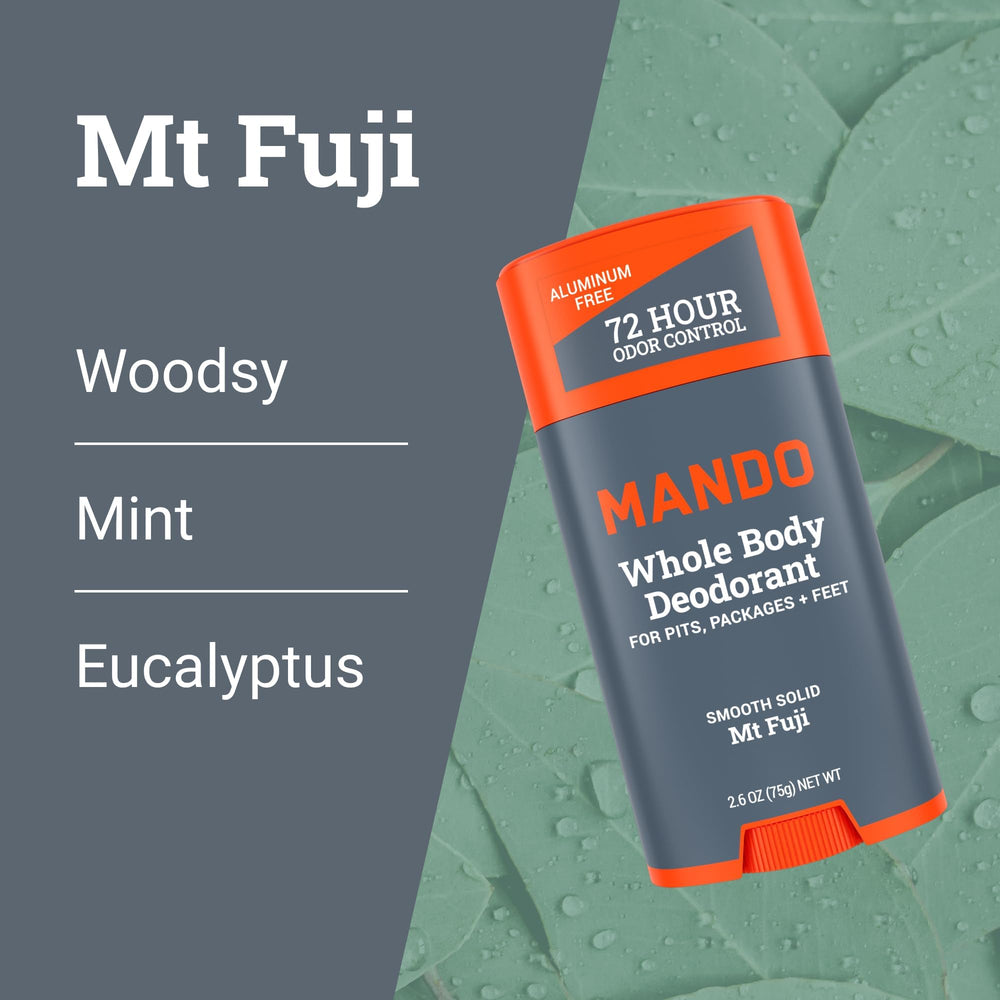 Mando used on groin area to reduce odor while remaining gentle