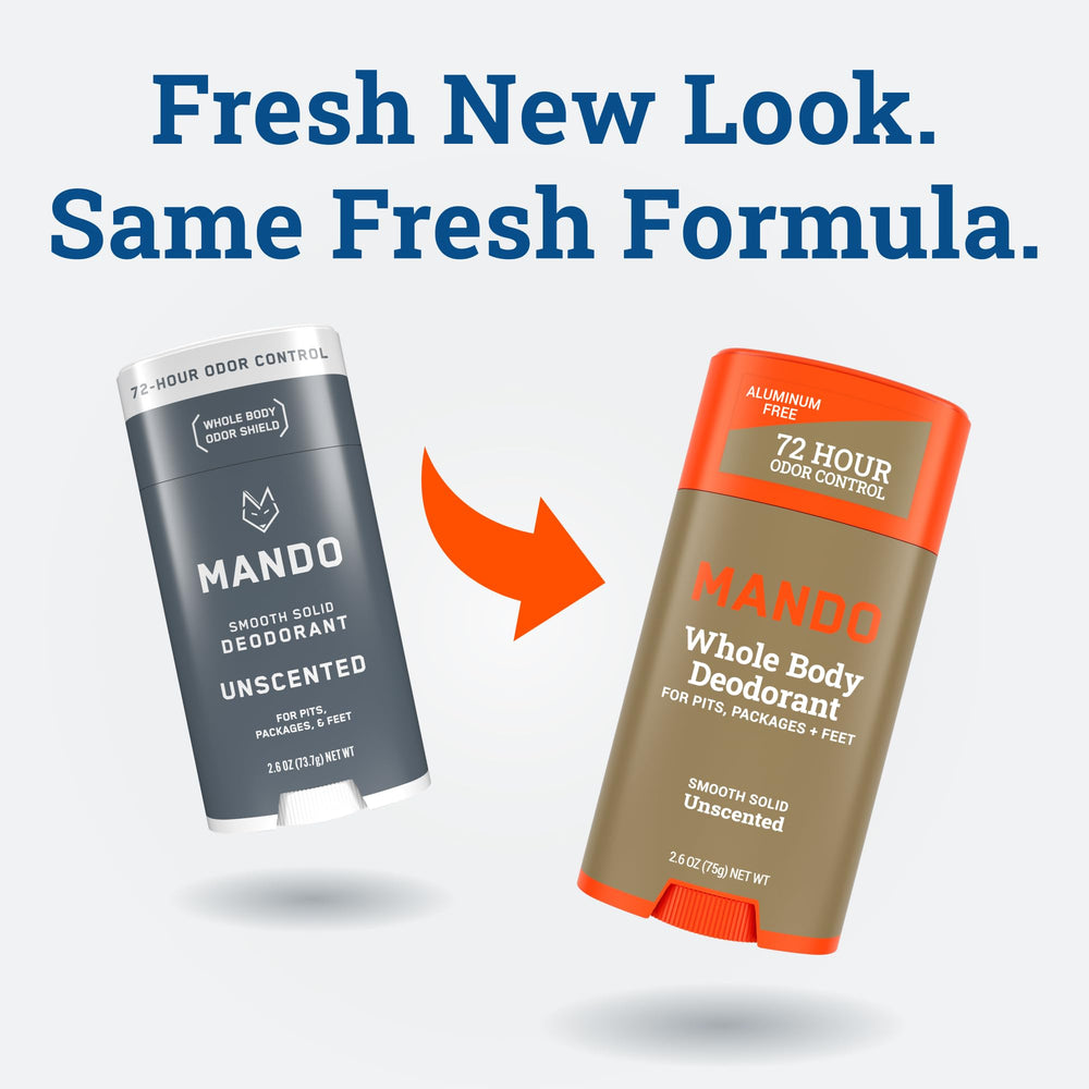 Mando in gym bag lifestyle shot showing post-workout odor control convenience