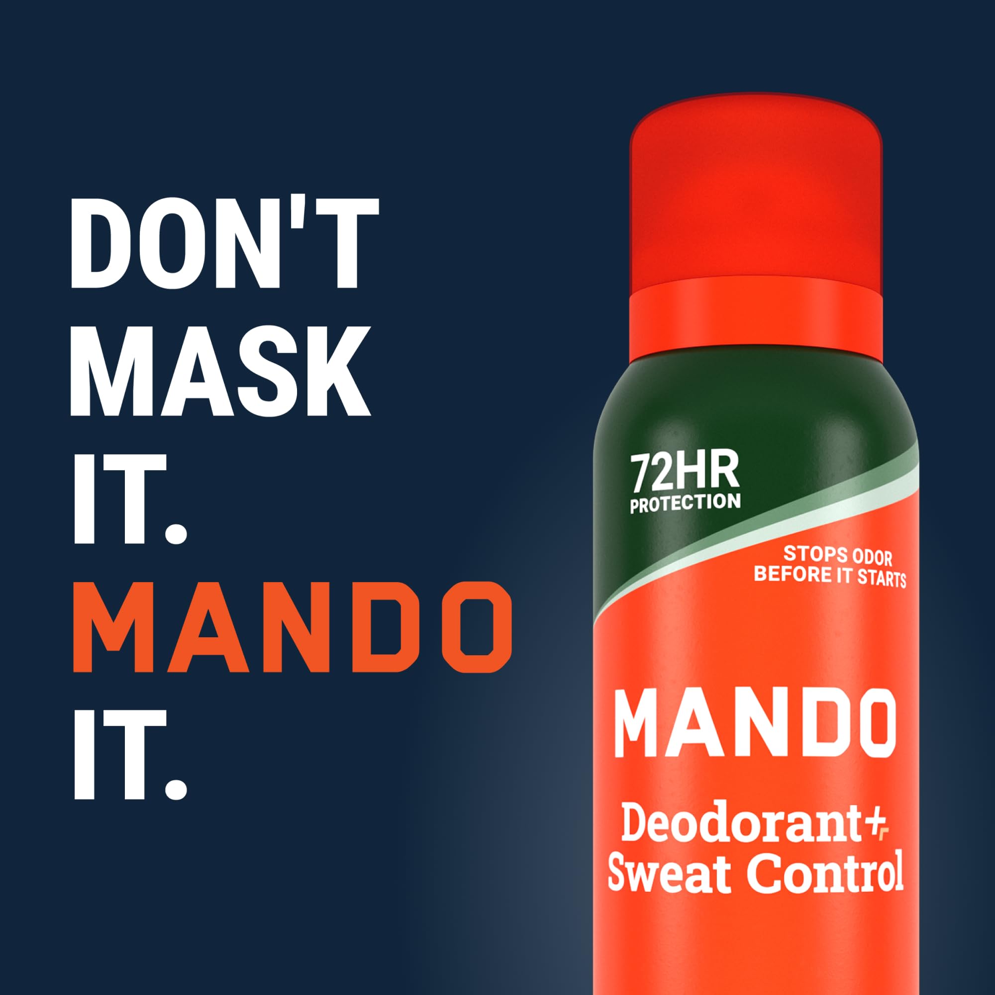 Mando on bathroom shelf in lifestyle setting showing daily grooming fit benefit