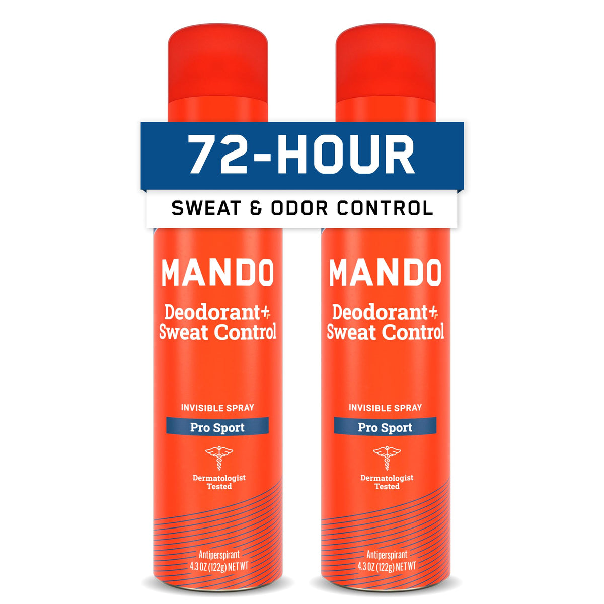 Mando front packaging showing two cans and product name for reliable protection