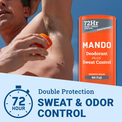 Mando stick open showing smooth texture for easy, even application