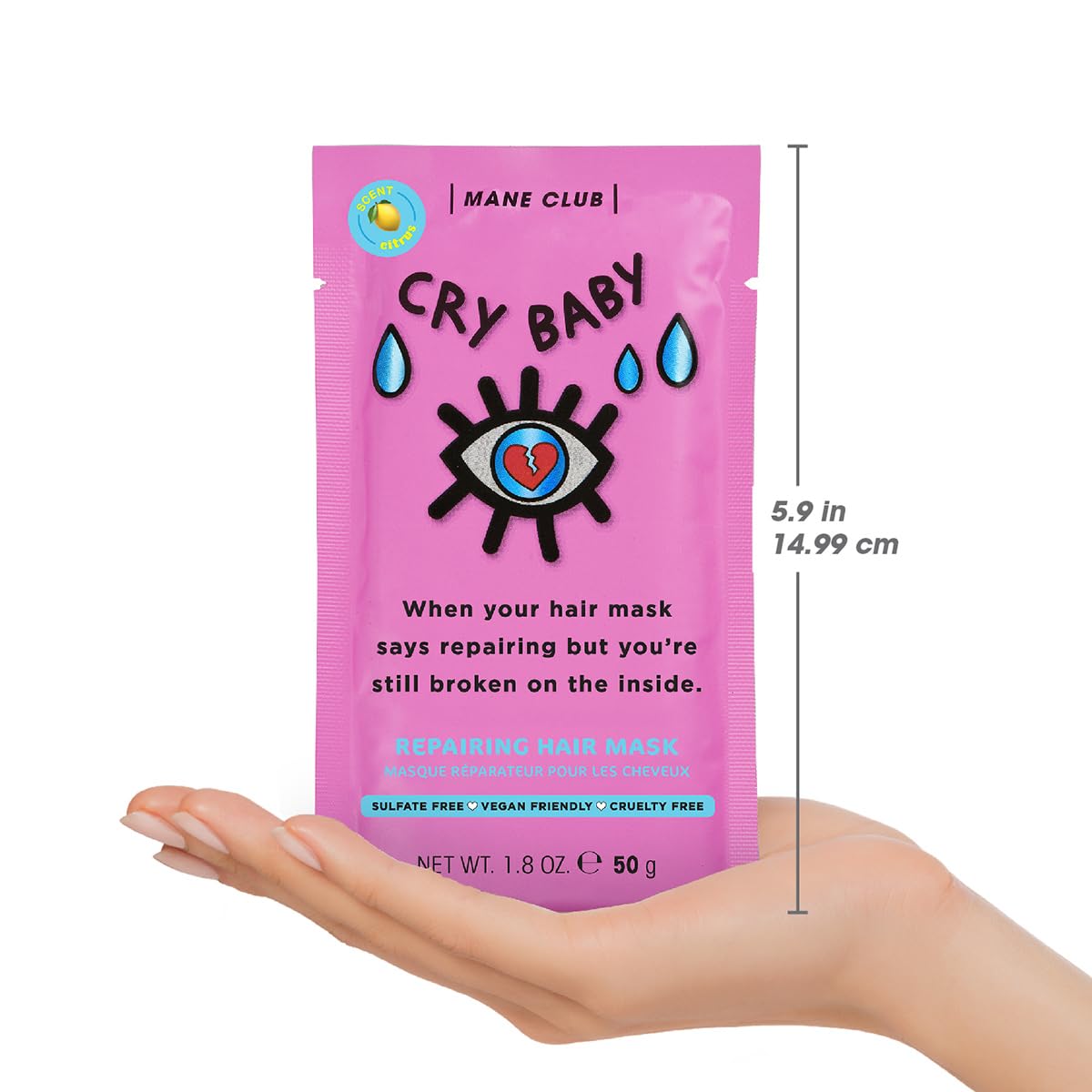 MANE CLUB applied in shower illustrating easy spread and coverage