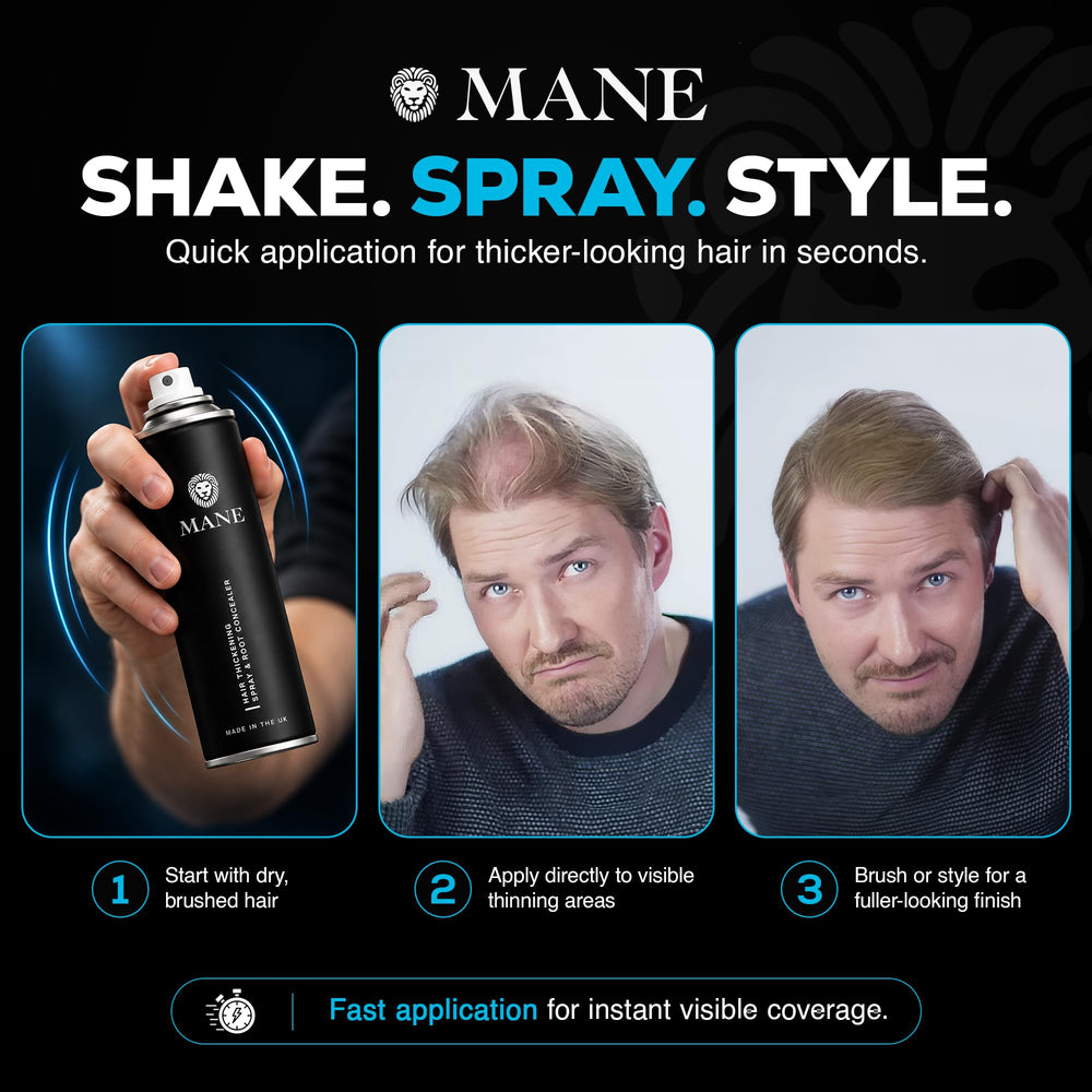 MANE applied at crown to add visible density to thinning areas