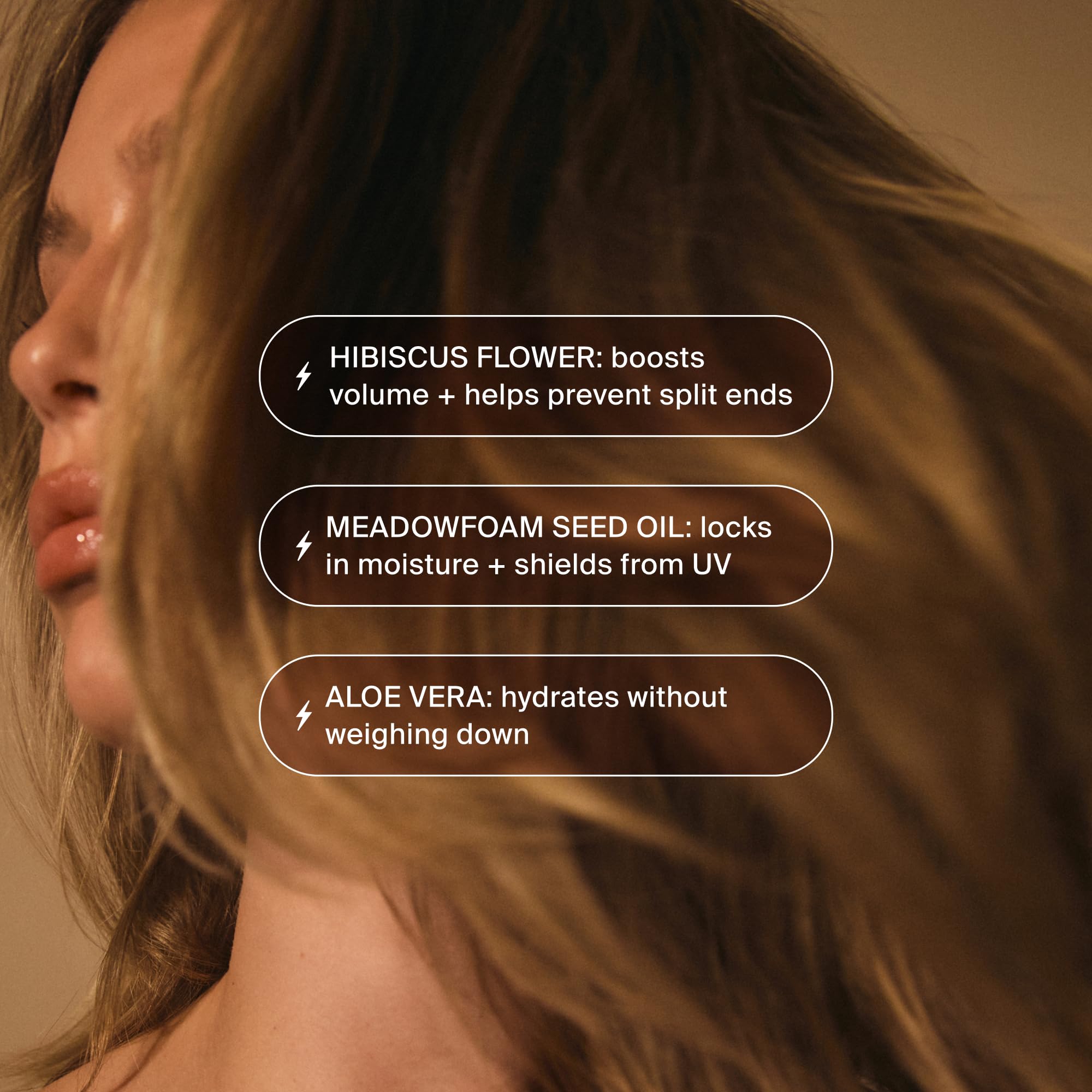 MANE IVY serum texture close-up drop showing lightweight shine and quick absorption
