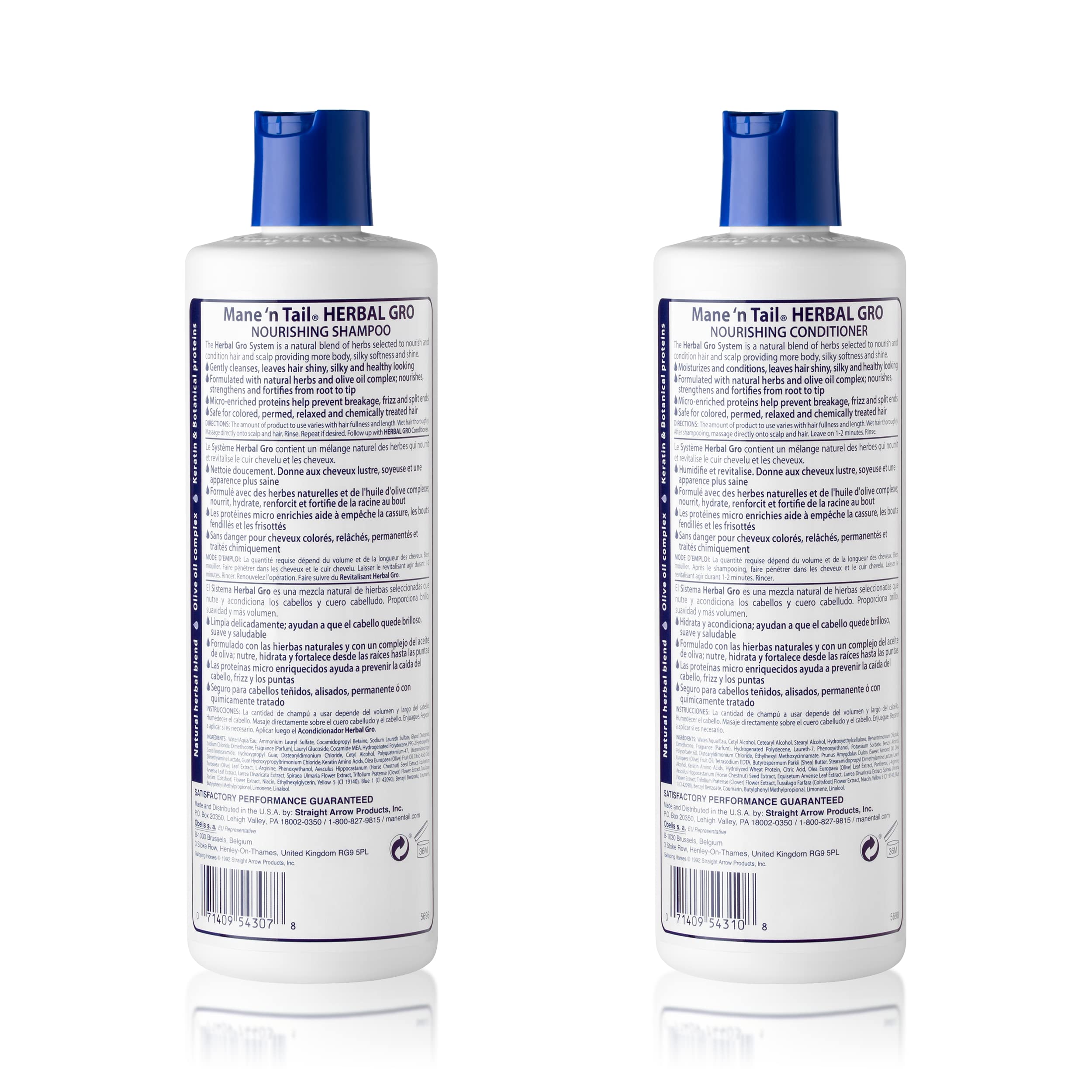 Mane 'n Tail label close-up highlighting product details