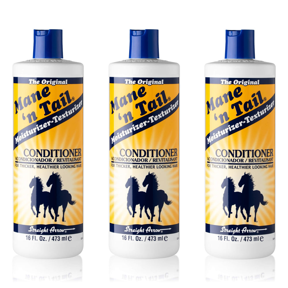 Mane 'n Tail front packaging showing 16 oz bottle and label, easy identification benefit
