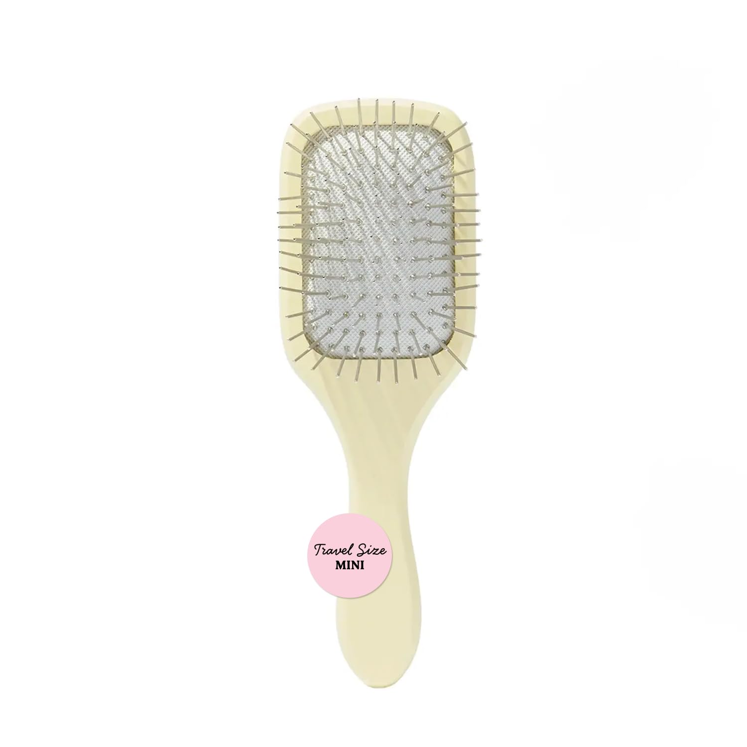 Mane mini brush front packaging shows compact detangler and benefits