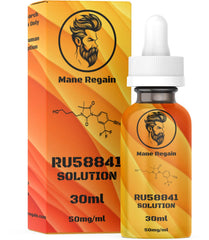 Mane Regain front bottle view showing clear label and professional presentation