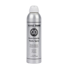 Mane Tame front packaging showing 7oz matte spray and product branding benefits