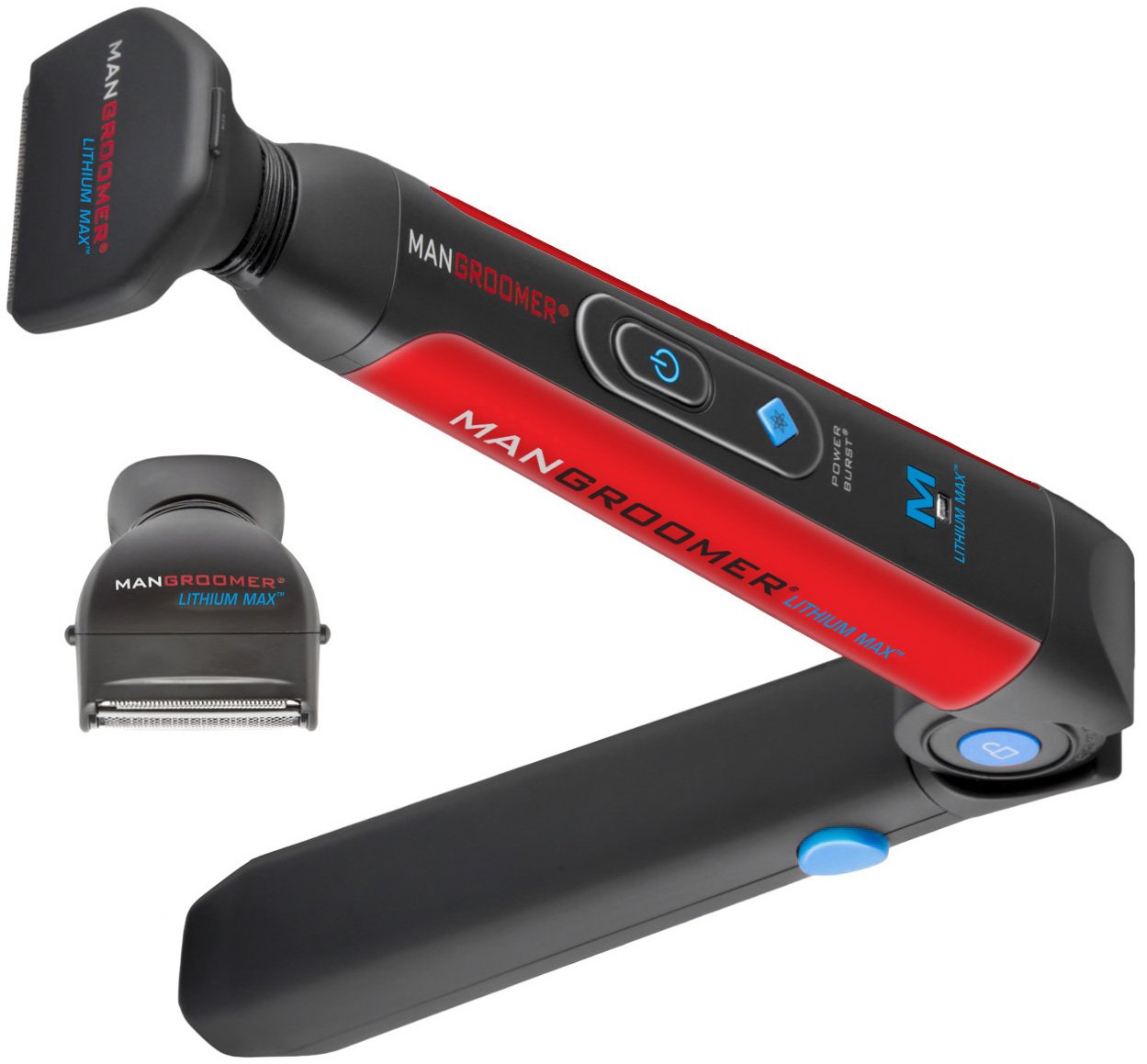 MANGROOMER replacement head with box and brush showing what arrives in package