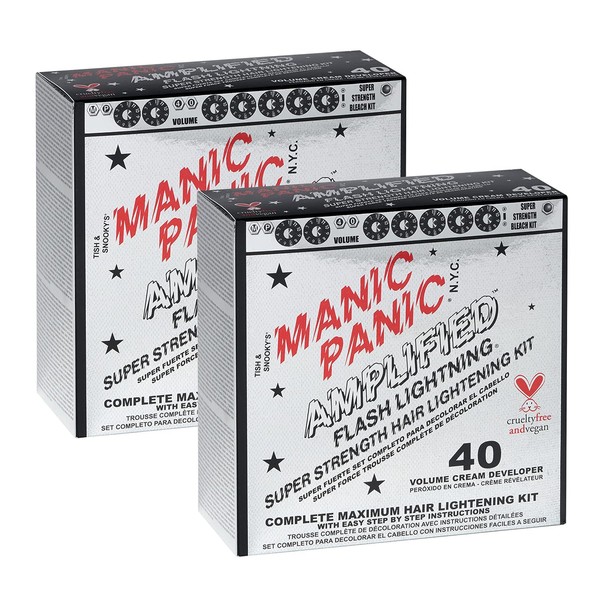 MANIC PANIC front packaging showing full kit and benefits