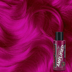 MANIC PANIC creamy Hot Hot Pink texture swirled in jar illustrating rich pigment