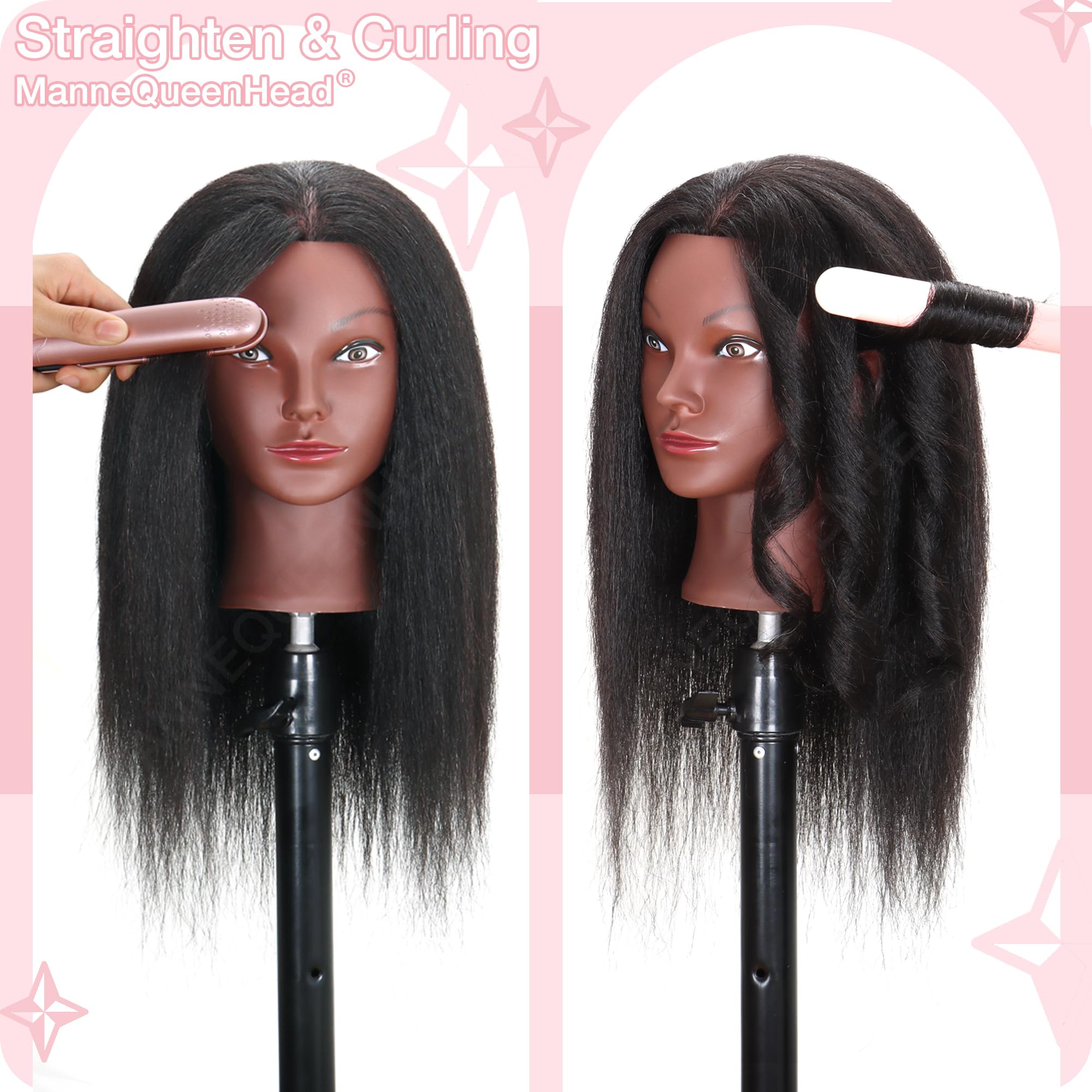 MannequeenHead close-up of hair texture showing natural movement and styling benefit