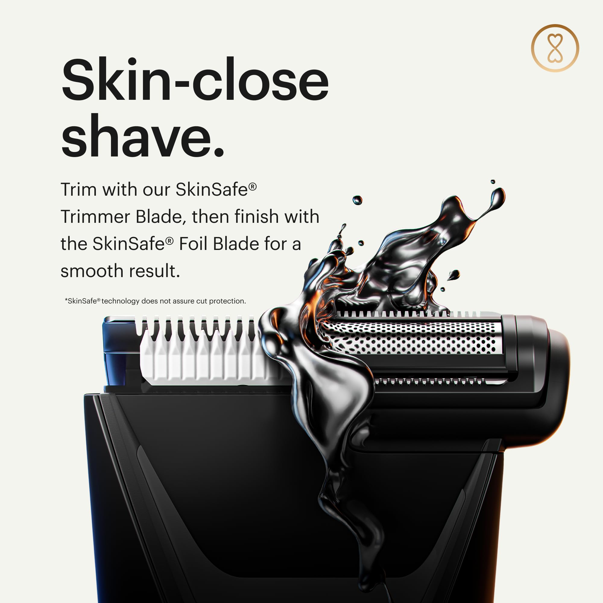 MANSCAPED adjustable combs spread out showing length options and precise control