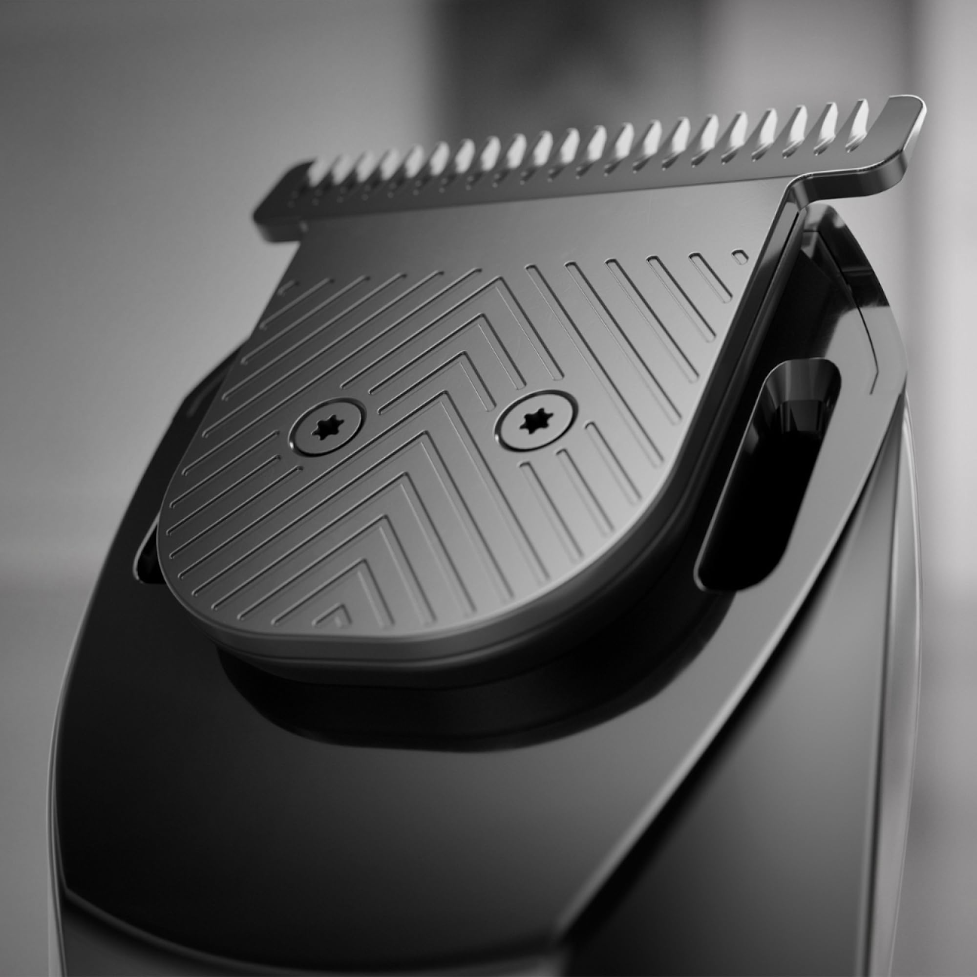 MANSCAPED blade installed on Beard Hedger trimmer demonstrating reliable compatibility benefit