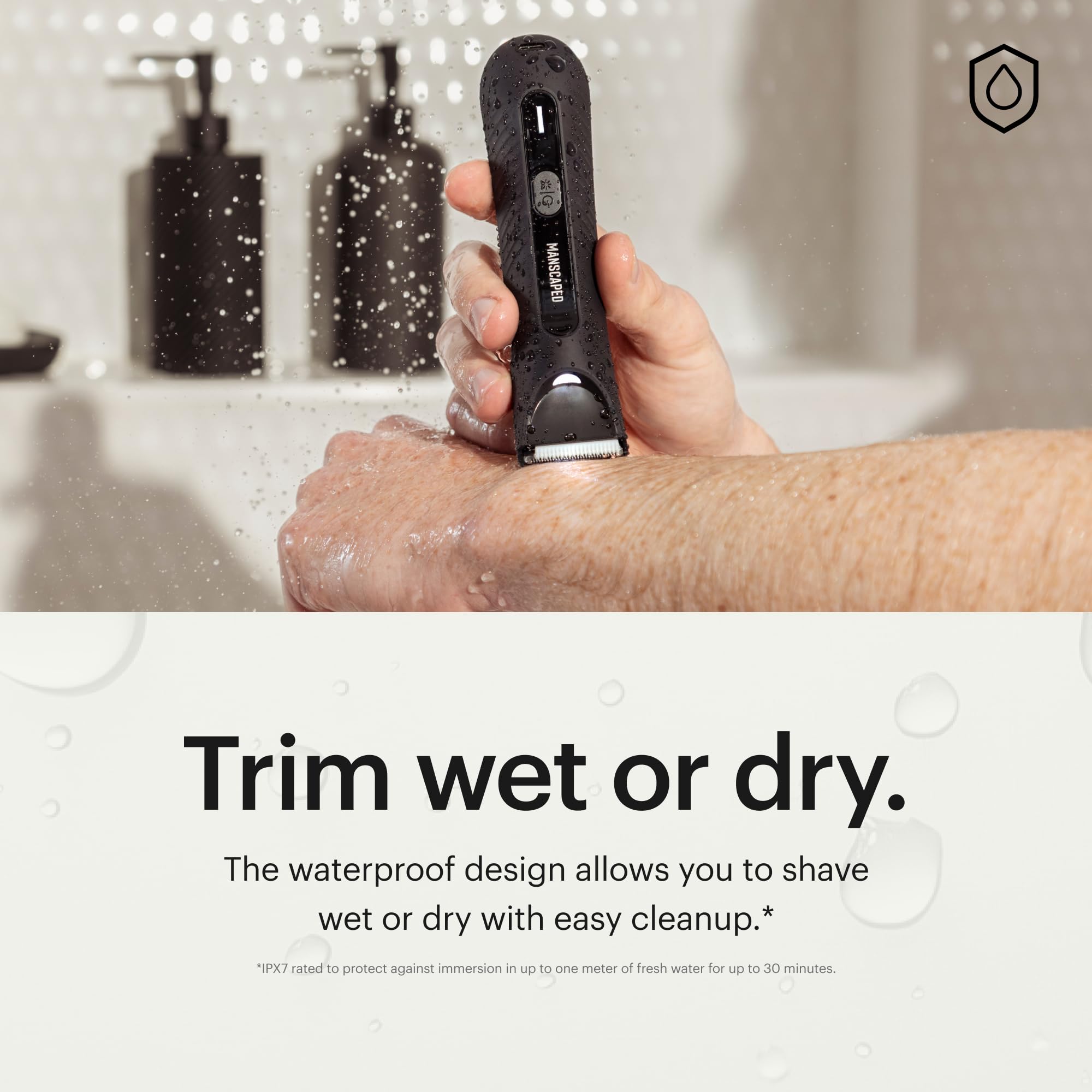 MANSCAPED combs and accessories laid out for precise length control benefit
