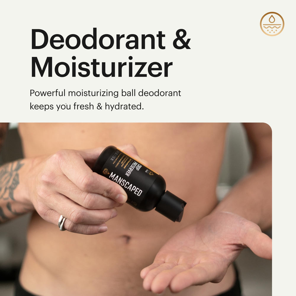 MANSCAPED ingredient focus with aloe highlighting soothing skin benefit