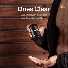 MANSCAPED tube next to common items showing travel-friendly, compact size