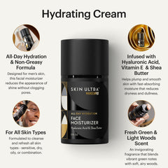 MANSCAPED daily moisturizer tube label highlighting ceramide complex for barrier support
