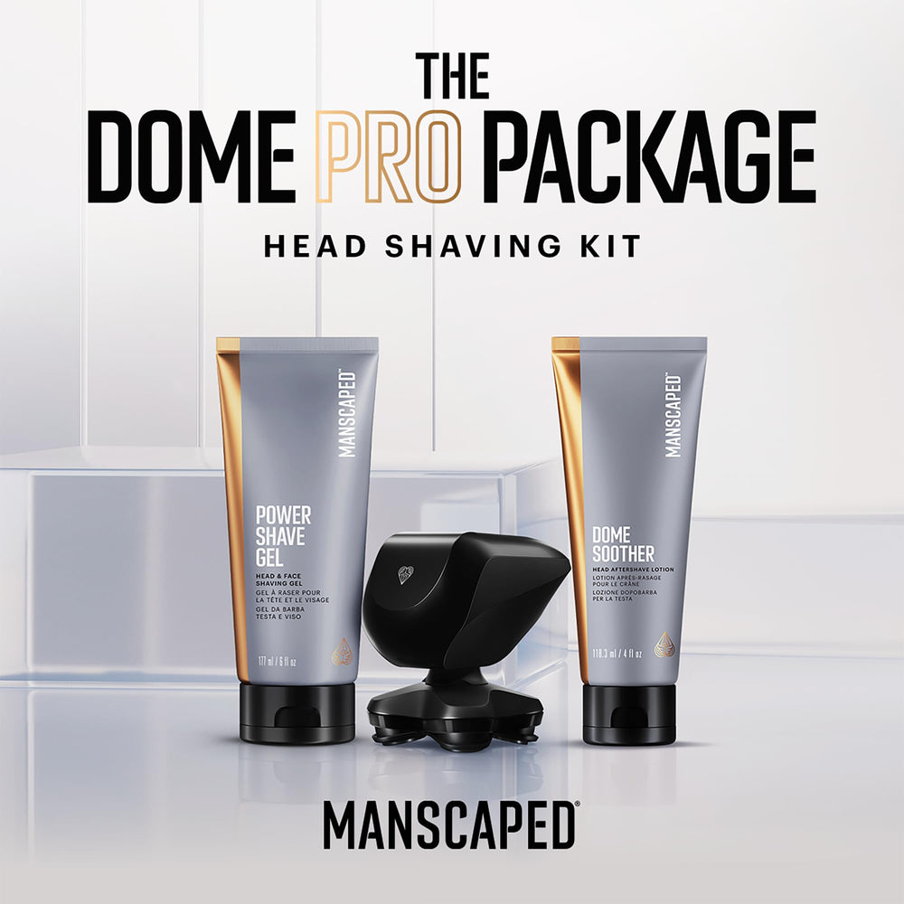 MANSCAPED blade close-up highlighting five stainless-steel rotary heads for smooth shave