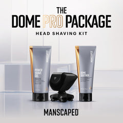 MANSCAPED blade close-up highlighting five stainless-steel rotary heads for smooth shave