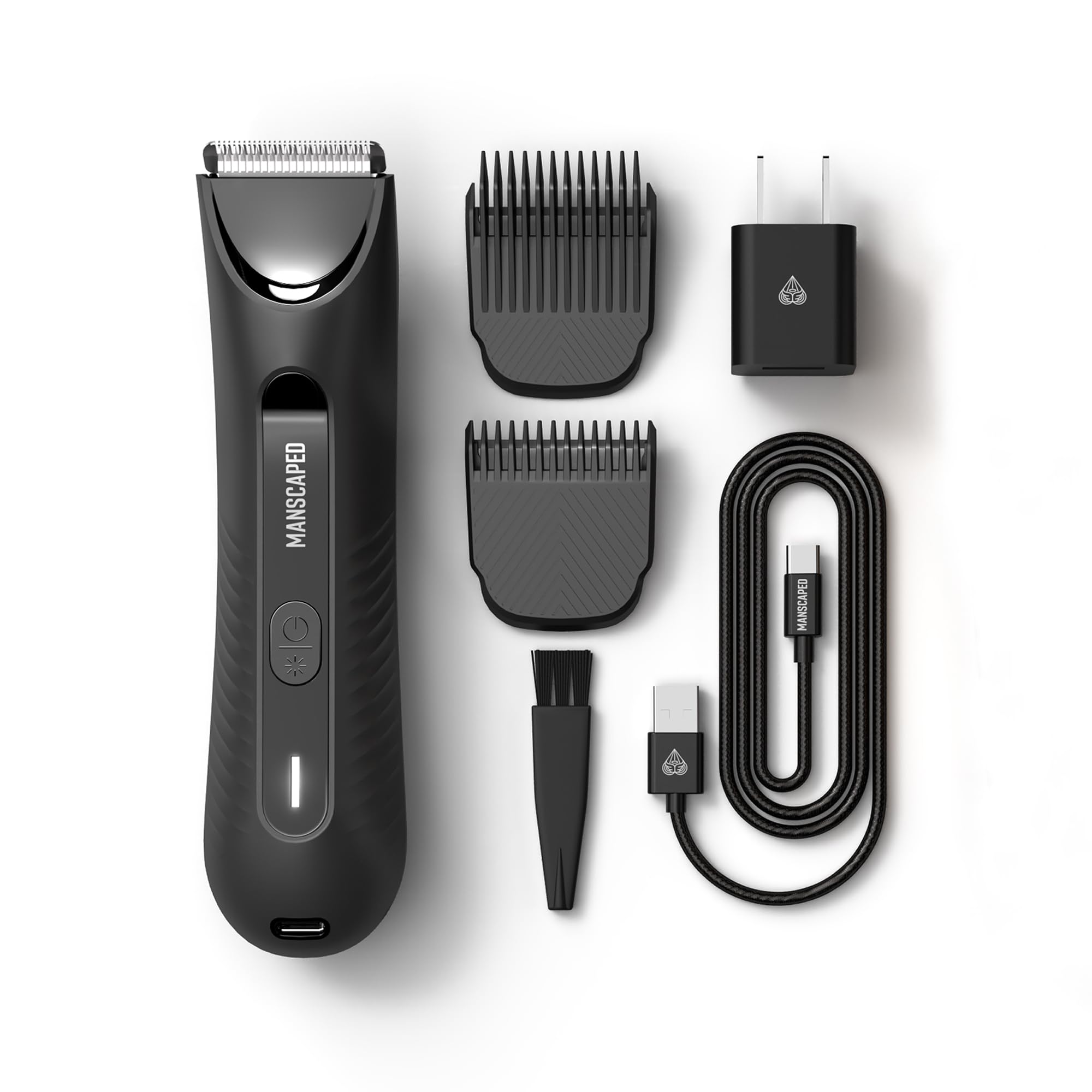 MANSCAPED replaceable blade packaging detail showing hygienic replacement benefit