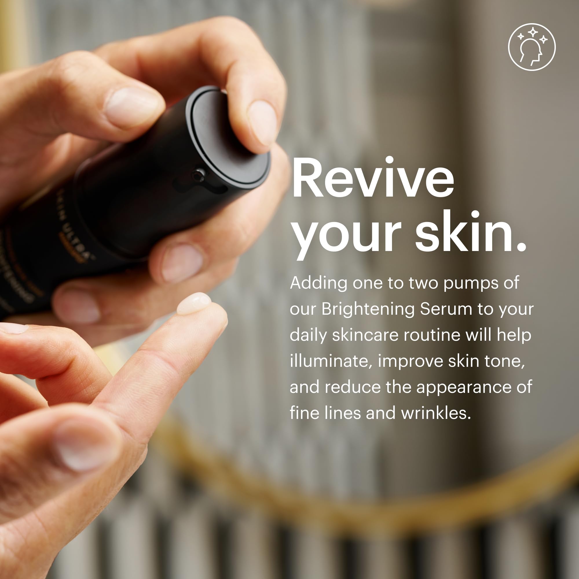 MANSCAPED regimen arranged on bathroom shelf showing simple daily routine use