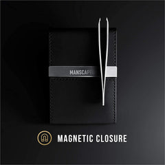 MANSCAPED slant tweezers top view for accurate grip and removal benefit