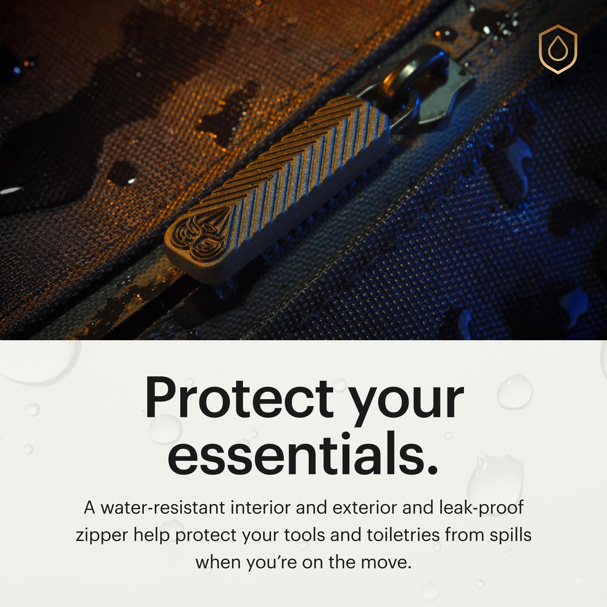 MANSCAPED inner zip pocket detail securing small tools and preventing loss benefit