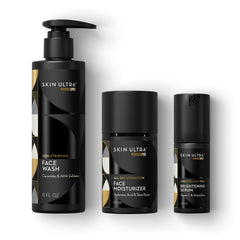 MANSCAPED Skin Ultra front packaging showing the three-step kit and clear benefits