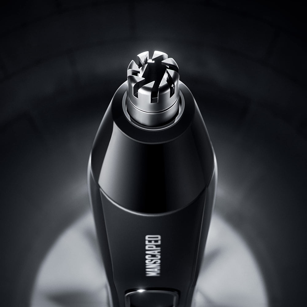 MANSCAPED textured blade surface detail highlighting pre-lubrication benefit