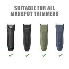 MANSPOT closeup of ceramic blade edge highlighting durable, rust‑resistant construction