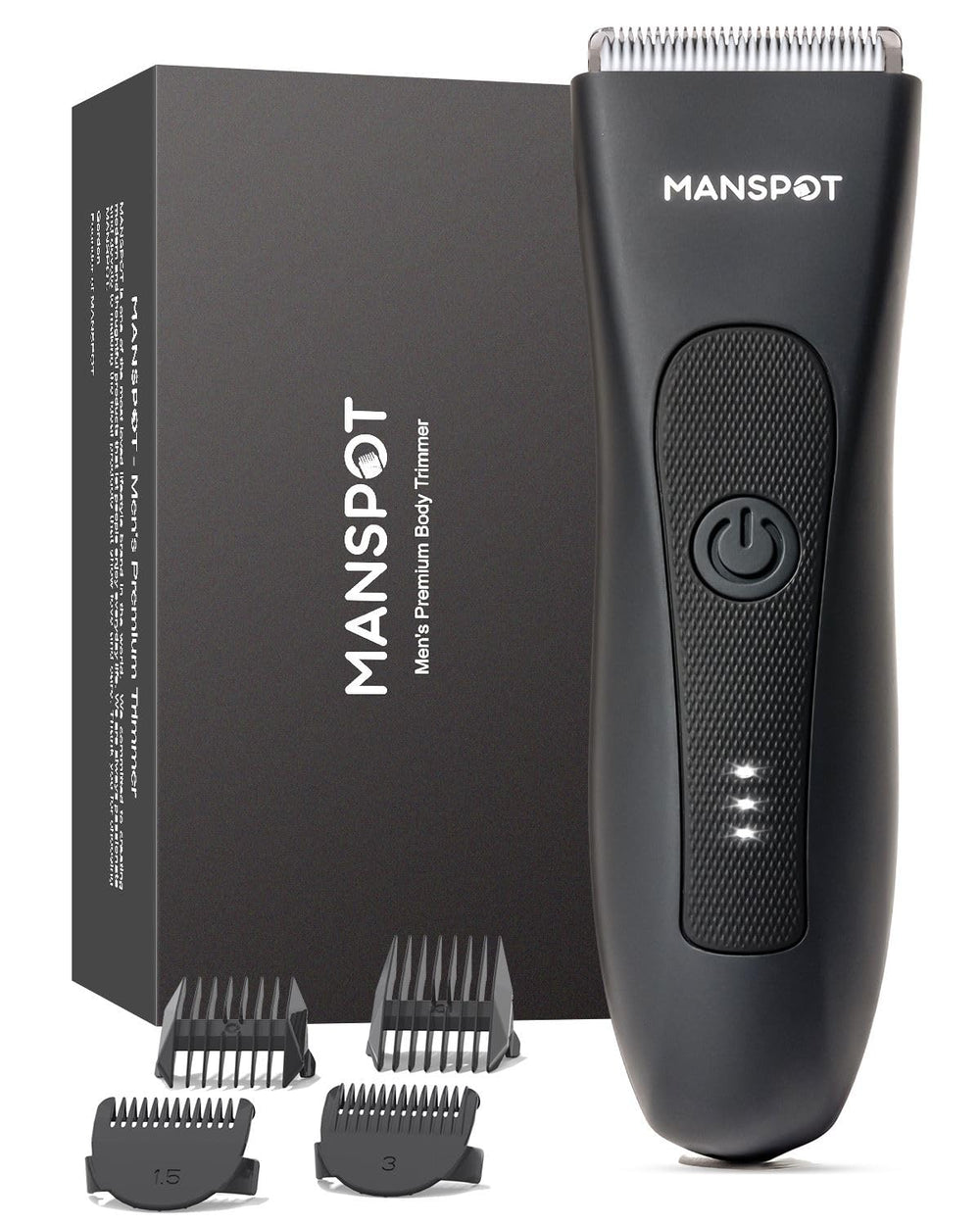 MANSPOT front view showing sleek design and ergonomic handle for better control