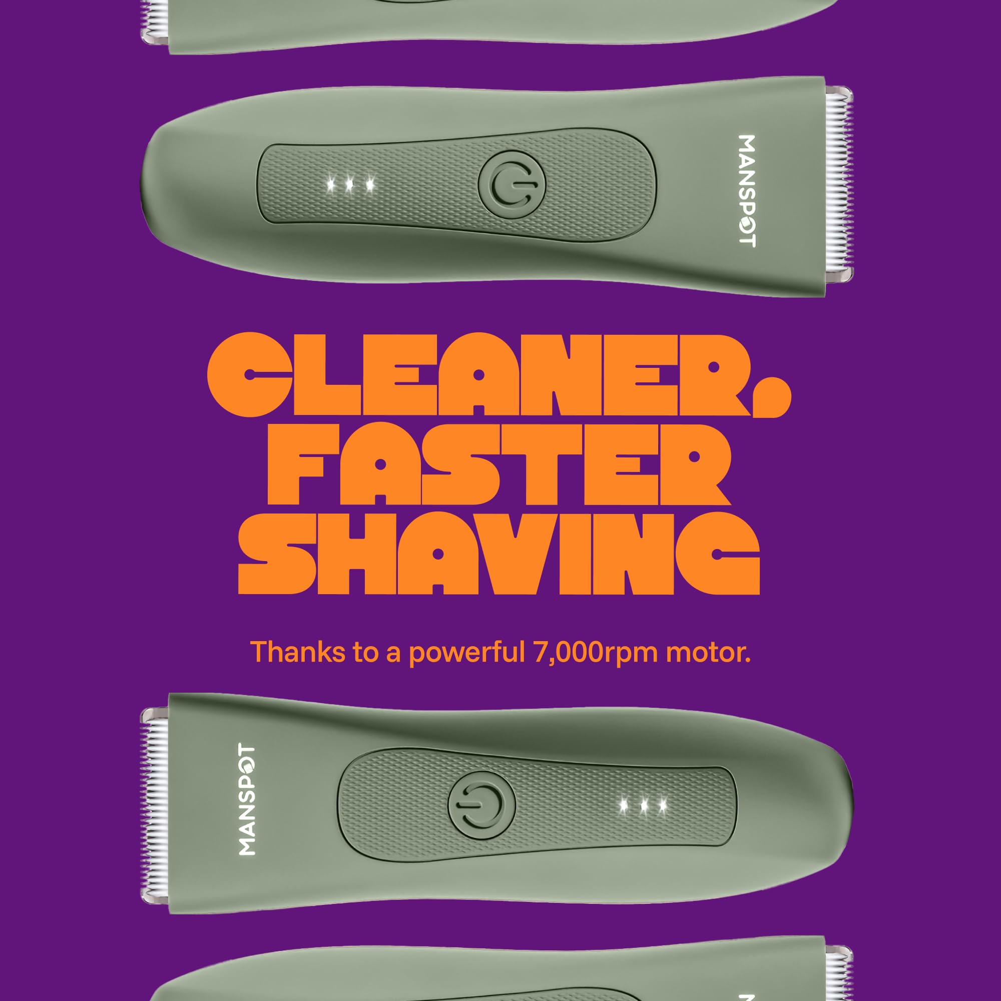 MANSPOT in-hand wet shower use demonstrating waterproof convenience and control