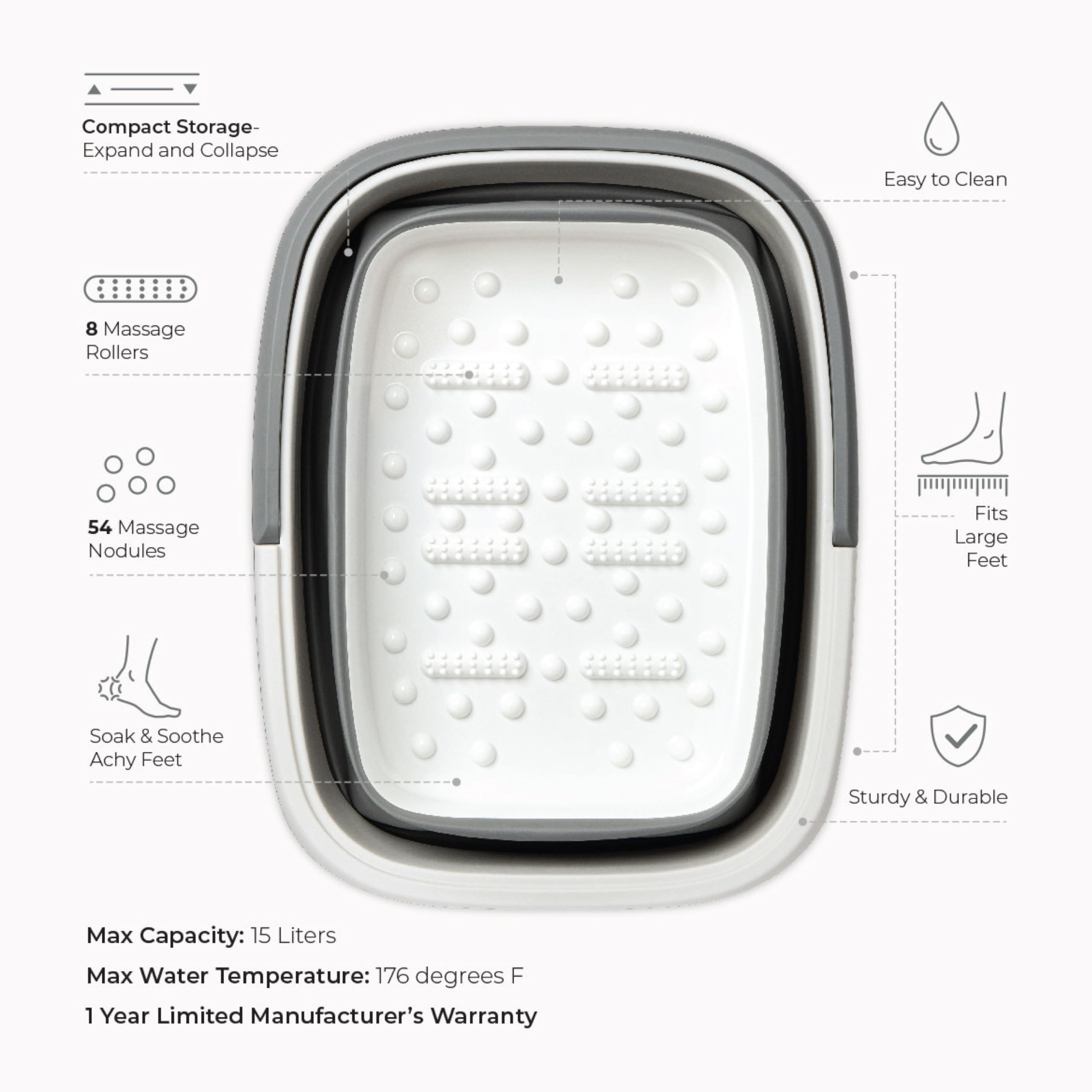 Mantello close-up of textured base providing slip resistance and gentle foot stimulation