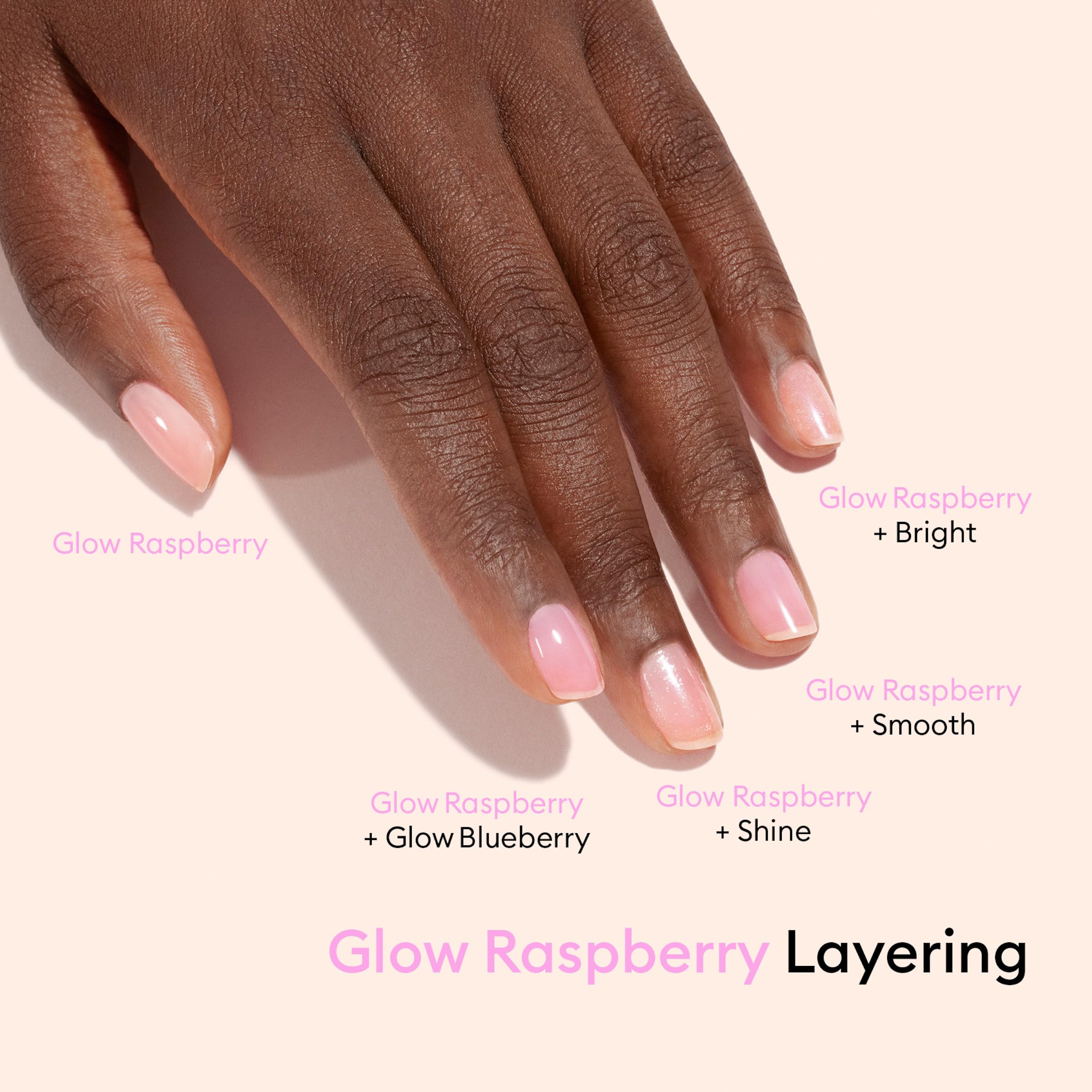 Manucurist ingredient label showing raspberry extract and bio-sourced benefits