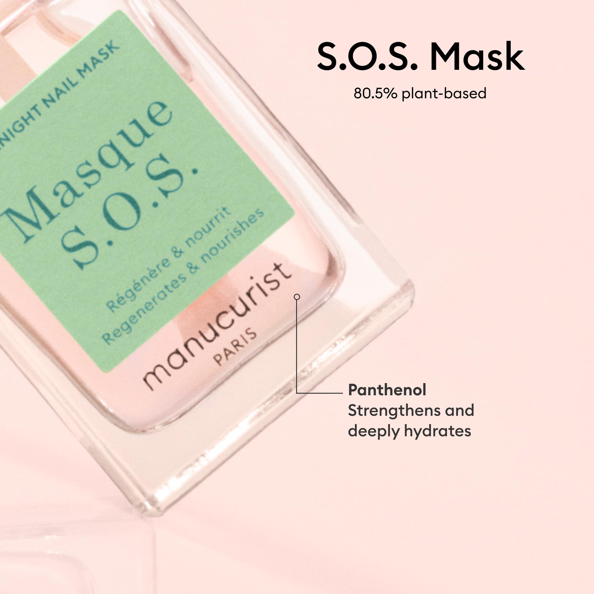 Manucurist bottles next to ruler showing compact travel-friendly size benefit