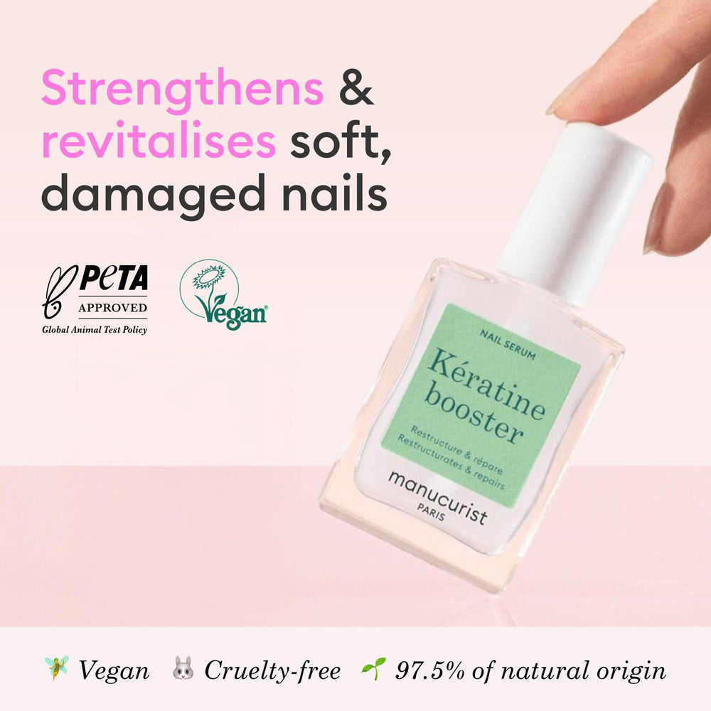 Manucurist brush applying serum to nail for quick absorption benefit