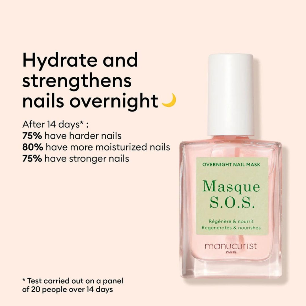 Manucurist products applied on nails demonstrating firmer healthier-looking nails
