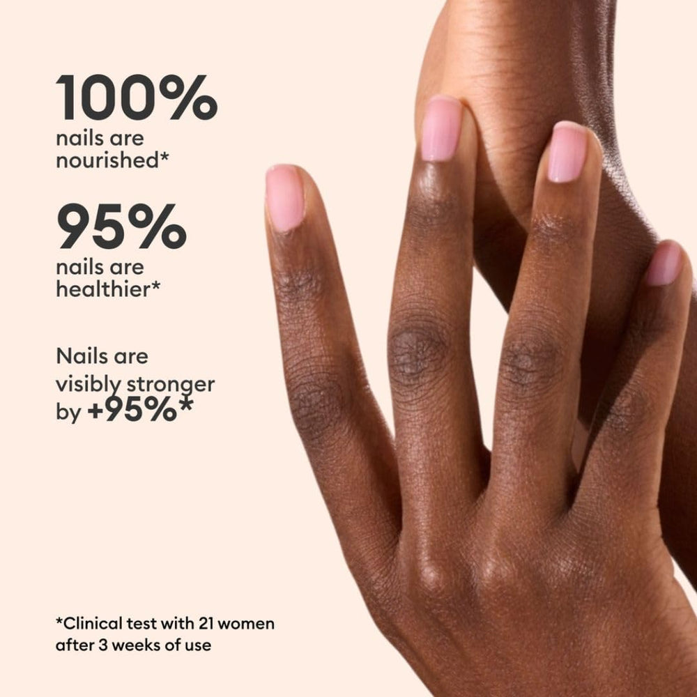 Manucurist on nails lilac tint giving subtle color and coverage benefit